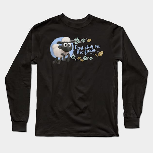 Vintage Shaun Cartoon The Sheep TV Series Long Sleeve T-Shirt by WelchCocoa